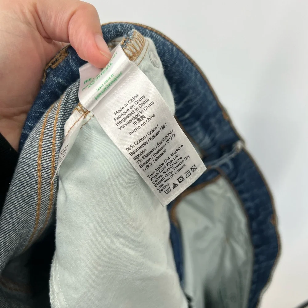 J. Crew Slim Wide-Leg Jeans High Rise Raw Hem